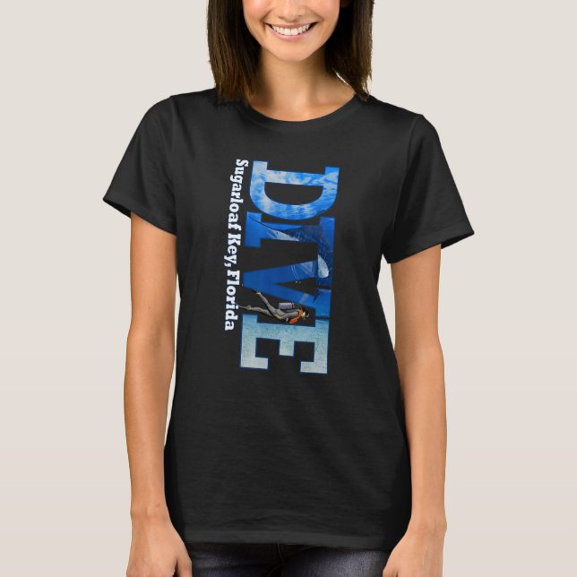 Camiseta SCUBA DIVE Snorkeling Chave do Sugarloaf (Frente)