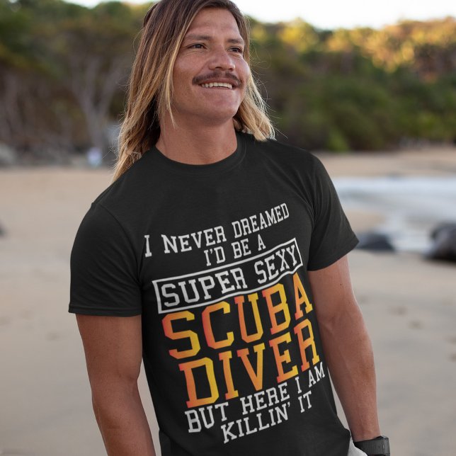 Camiseta Scuba Diver Never Dreamed Funny Snorkelling (Criador carregado)