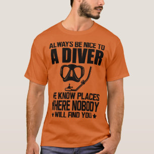 Camiseta Scuba Diver sempre seja legal com um mergulhador q