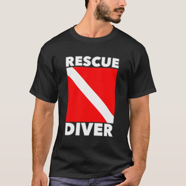 Camiseta Scuba Divers Certified Rescugate Diver (Frente)