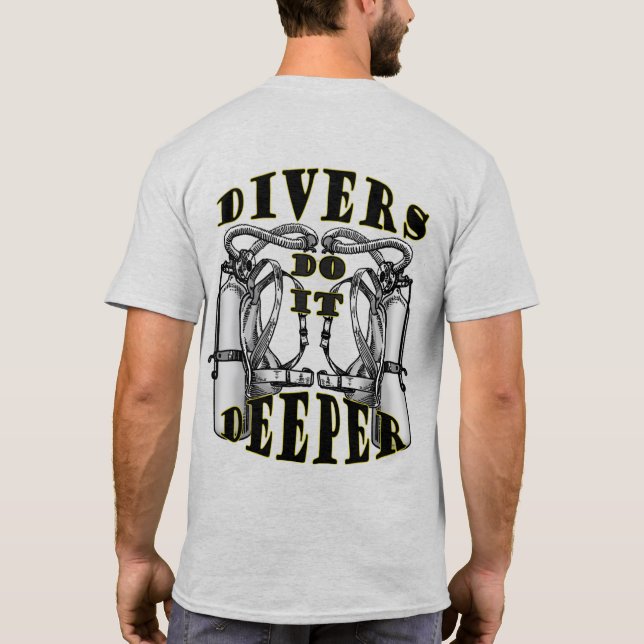Camiseta Scuba Divers Engraçado Do It Significa T-shirt 1 (Verso)