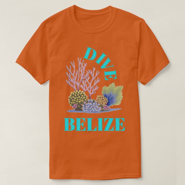 Camiseta Scuba Diving Dive Belize (Frente do Design)
