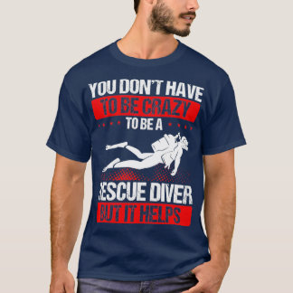 Camiseta Scuba Diving Engraçado Resgate do Mergulhador