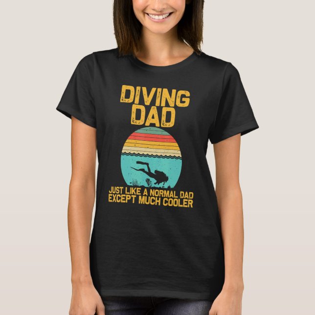 Camiseta Scuba Diving For Dad Grandpa Underwater Divers (Frente)