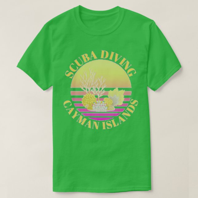 Camiseta Scuba Diving Ilhas Cayman (Frente do Design)