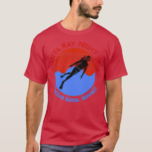 Camiseta Scuba Diving Manta Ray Night Dive