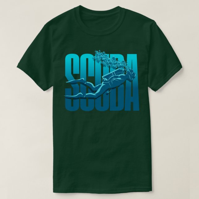 Camiseta Scuba Diving Reef Merging Freediving (Frente do Design)