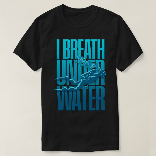 Camiseta Scuba Diving Reef Merging Freediving Spearfish p (Frente do Design)