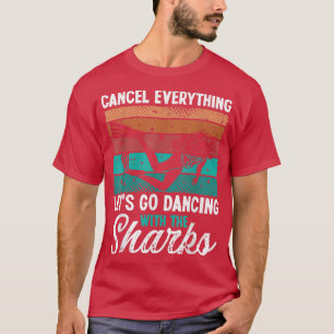Camiseta Scuba Diving Snorkeling Dançando com Tubarões Scub