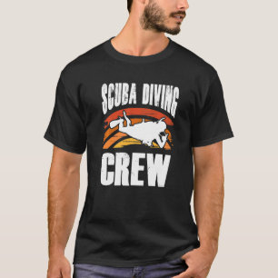 Camiseta Scuba Divorciando Tripulação Scuba Diver Embwater