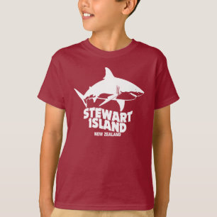 Camiseta Scuba Merge Com Tubarões - Ilha Stewart
