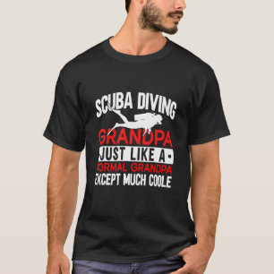 Camiseta Scuba Merge Vovô Submarino Oceano Scuba Diver