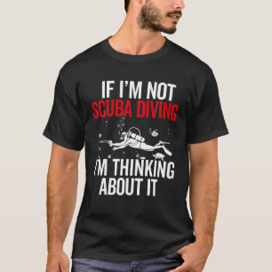 Camiseta Scuba Merging For Men Women Diver Engraçado Dive C