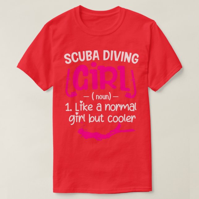 Camiseta Scuba Merging Girl Como Um Menino Normal Mas Coole (Frente do Design)