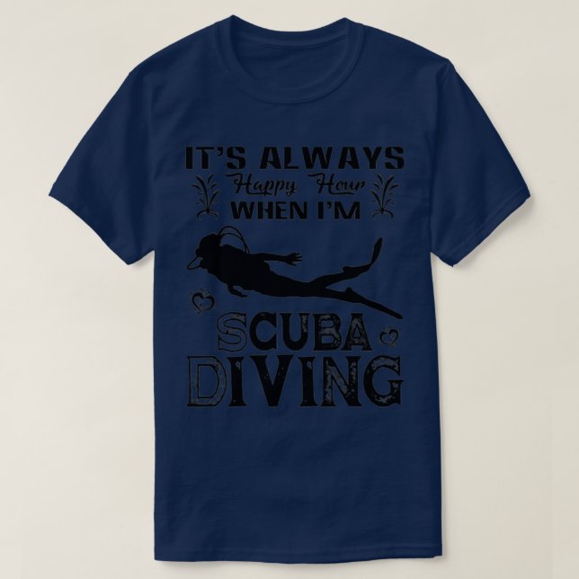Camiseta Scuba Merging Happy Hour Shirt (Frente do Design)