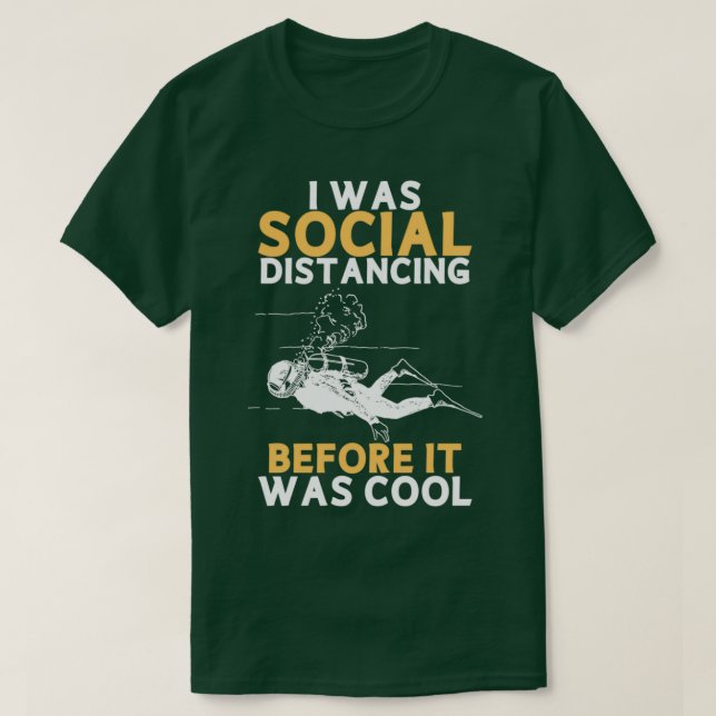 Camiseta Scuba Merging Humor (Frente do Design)