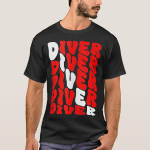 Camiseta Scuba Merging Scuba Diver Na moda Funny Ocean Love