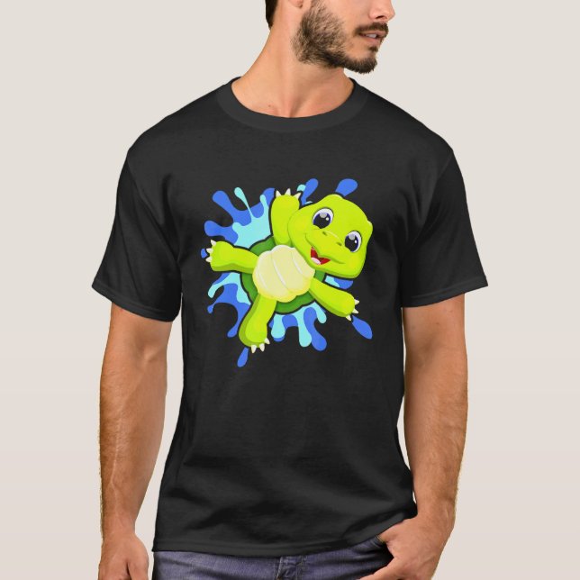 Camiseta Scuba Merging Turtle Diver Ocean 1 (Frente)