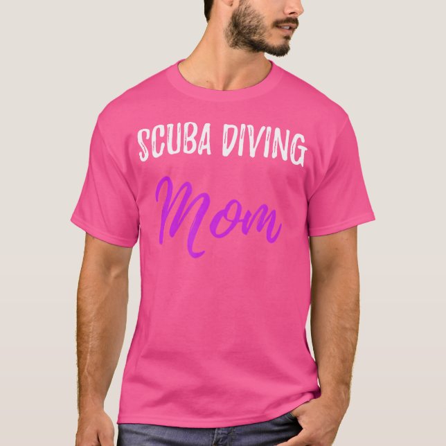 Camiseta Scuba Mergulhando Mamãe Engraçado Ideia Mãe (Frente)
