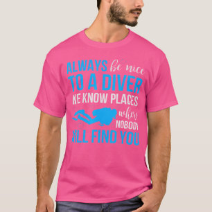 Camiseta Scuba Mergulhando Mergulhadores Engraçados Sempre