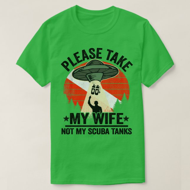 Camiseta Scuba Mergulhando Pai Mergulhador Bandeira Descend (Frente do Design)