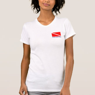 Camiseta Scuba mergulhando T-Shirt - EU ADORO IR PARA BAIXO