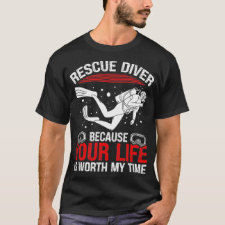 Camiseta Scuba Rescuba Merge Engraçando Mergulhador Engraça
