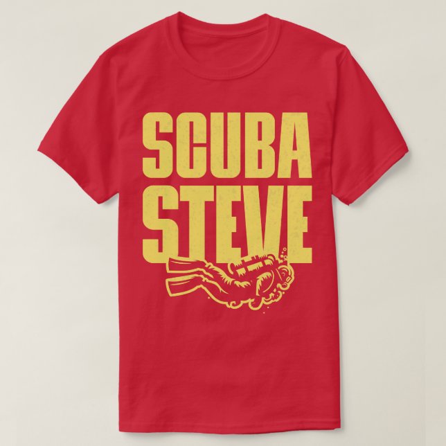 Camiseta Scuba Steve Typografia Design (Frente do Design)