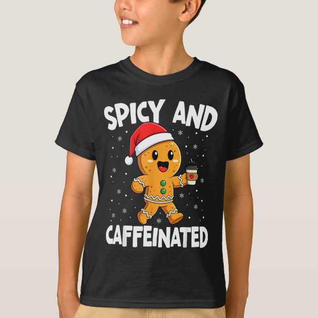 Camiseta Scy And Caffeinated Coffee Women Gingerbread Chris (Frente)