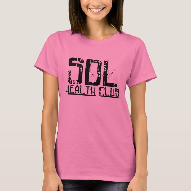 Camiseta SDLHC - O t-shirt básico das mulheres (escolha uma (Frente)