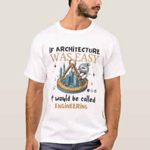 Camiseta Se a arquitetura fosse fácil