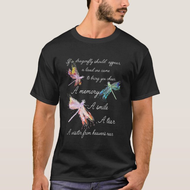 Camiseta Se A Dragonfly Aparecer Traga-Lhe Uma Memória A Sm (Frente)