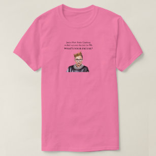 Camiseta Se a Justiça Ruth Bader Ginsburg deu certo, rosa