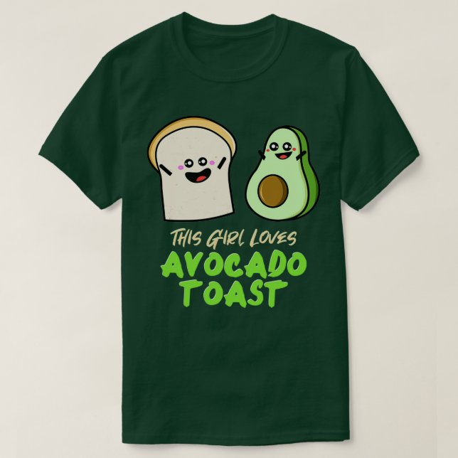 Camiseta Se Avocado Toast Damen Veganer Vegetarier 4 (Frente do Design)