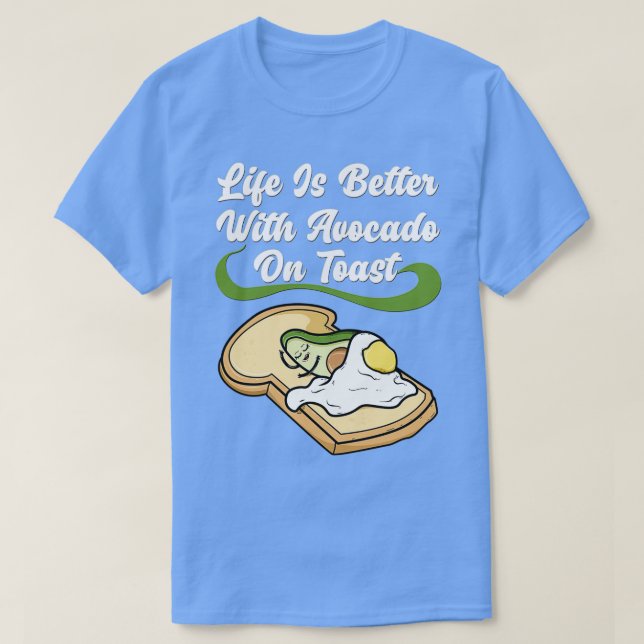 Camiseta Se Avocado Toast Damen Veganer Vegetarier Classic (Frente do Design)