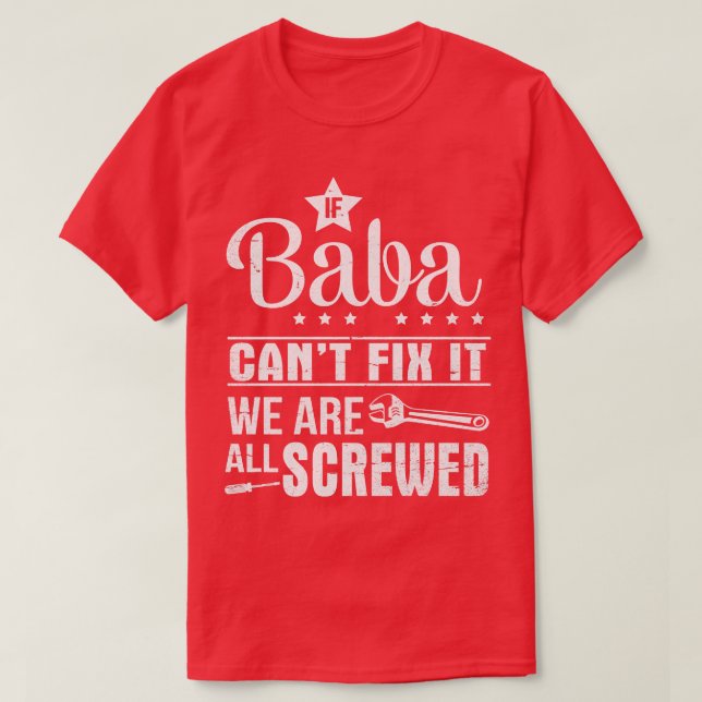 Camiseta Se Baba Não Consegue Consertá-Lo, Estamos Todos Pa (Frente do Design)