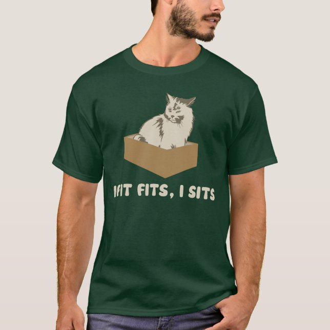 Camiseta Se cabe, I senta o gato (Frente)