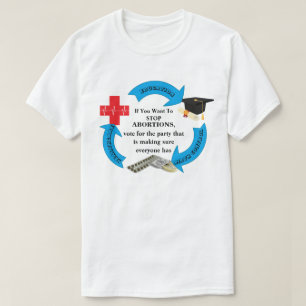 Camiseta Se Deseja PARAR AS ABORÇÕES