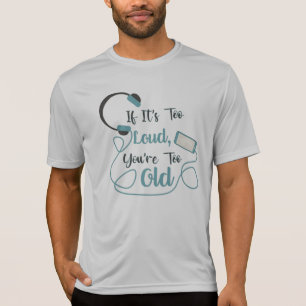 Camiseta Se é muito alto, você é muito velho, música, citaç