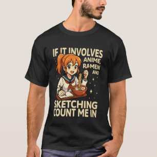 Camiseta Se Envolve Anime Ramen Desenho Me Inclua L