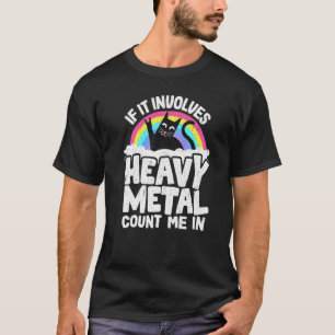 Camiseta Se Envolve Heavy Metal Me Conte Gato Metal R