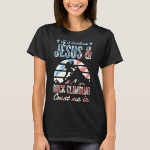 Camiseta Se Envolve Jesus e Escalada, Conte Comigo