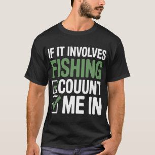 Camiseta Se Envolve Pesca, Conte Comigo Lista de Verificaçã