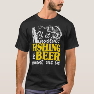 Camiseta Se Envolve Pesca E Cerveja Me Inclua Fisherma