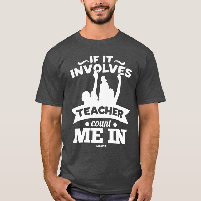 Camiseta Se Envolve Professor Me Inclua vintage (Frente)