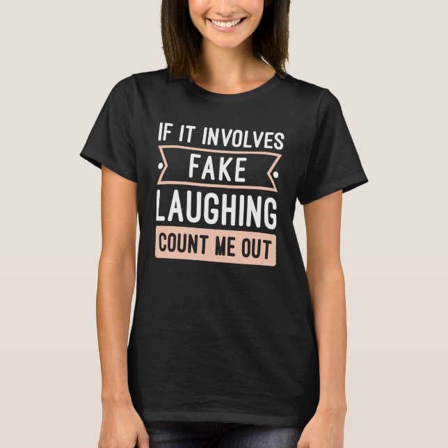 Camiseta Se Envolve Rir Falso (Frente)