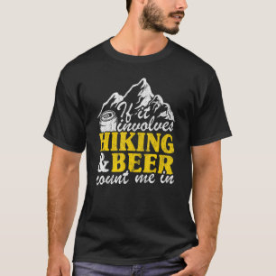 Camiseta Se Envolve Trilha e Cerveja Me Inclua Camper Fu