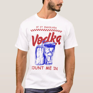 Camiseta Se envolve vodka, conte comigo