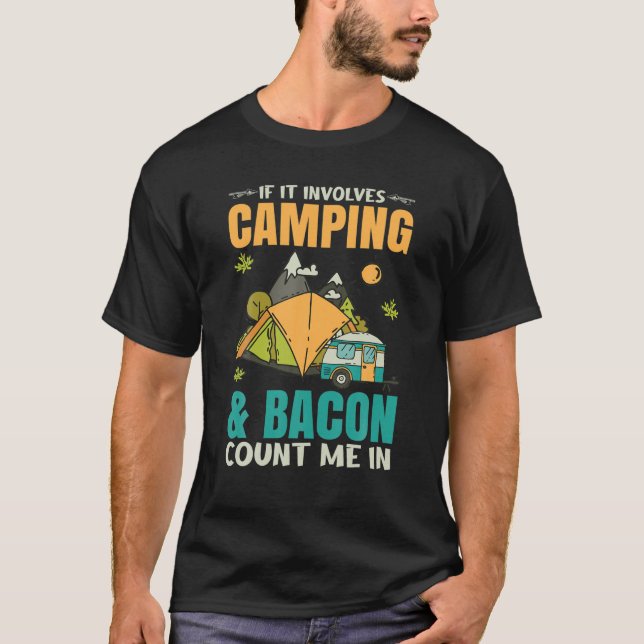 Camiseta Se Envolver A Acampamentos (Frente)