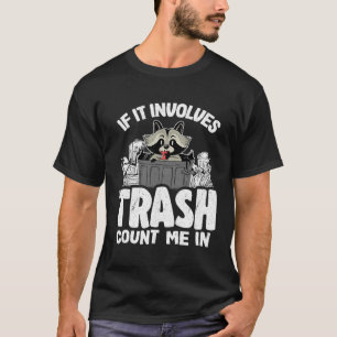 Camiseta Se Envolver A Contagem De Lixo Em Raccoon